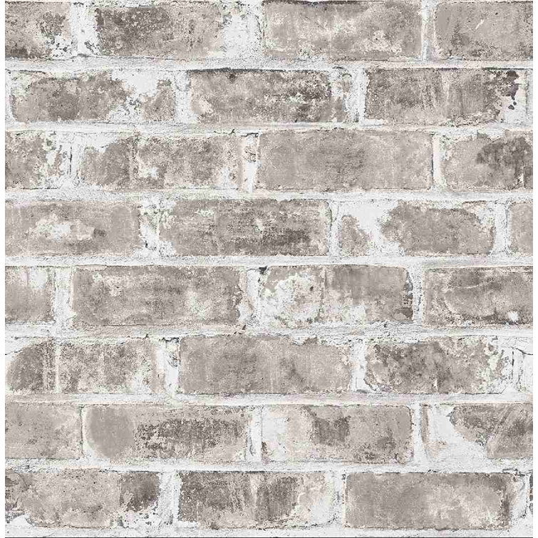17 Stories Peel & Stick Brick Wallpaper Wayfair